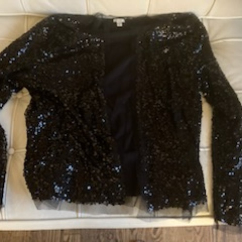 Black Sequin sweater - Jcrew really elegant and simple